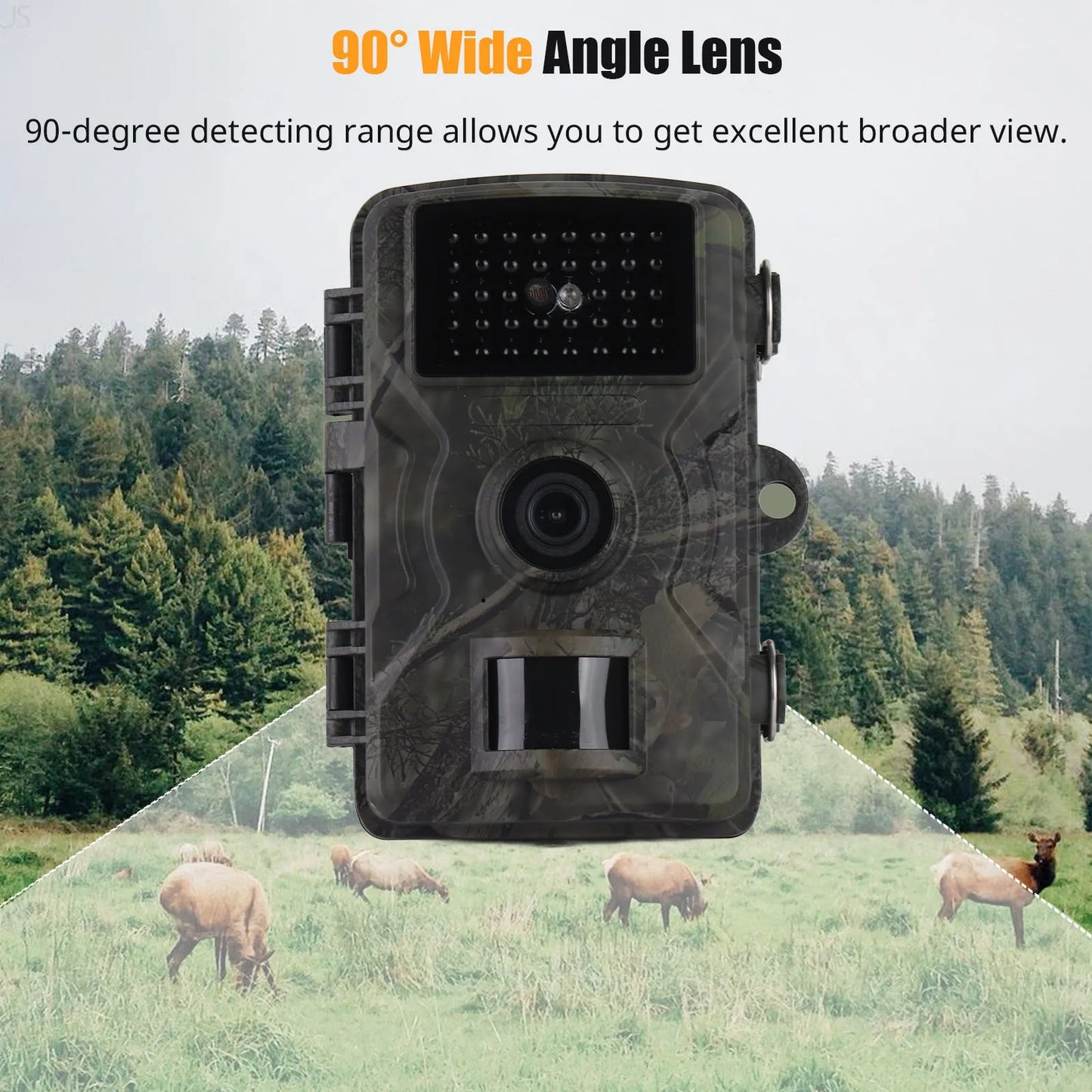 Hilitand 1080P Trail Camera Hunting 16MP Infrared Night Vision IP66Weatherproof