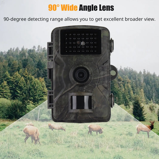 Hilitand 1080P Trail Camera Hunting 16MP Infrared Night Vision IP66Weatherproof