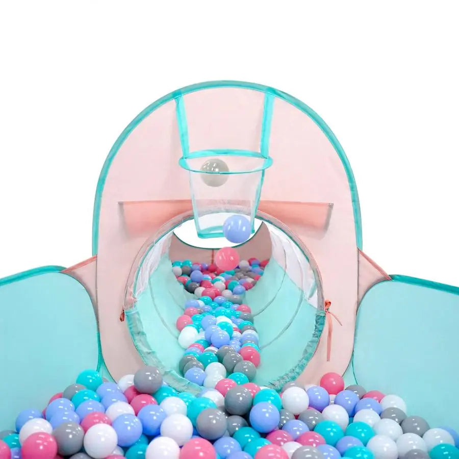 Pop Up Kids Play Tent With Tunnel Ball Pit Indoors