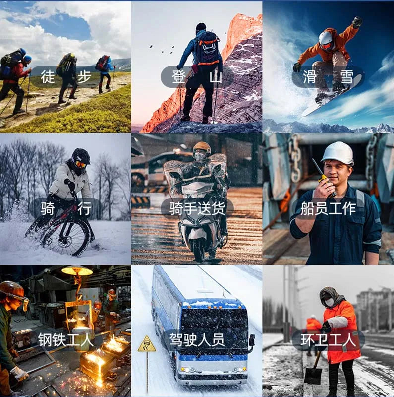 Men Merino Wool Hiking Socks Crew Thermal Boot Socks