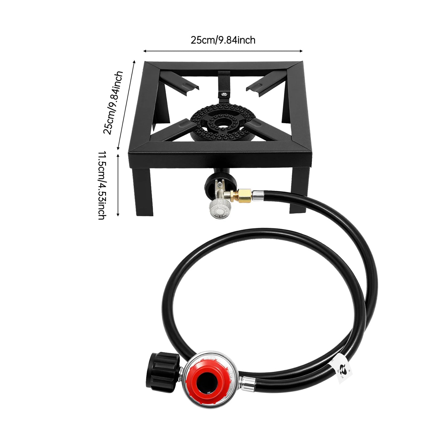 8000W Portable Double Burner Outdoor Gas Stove Propane Cooker