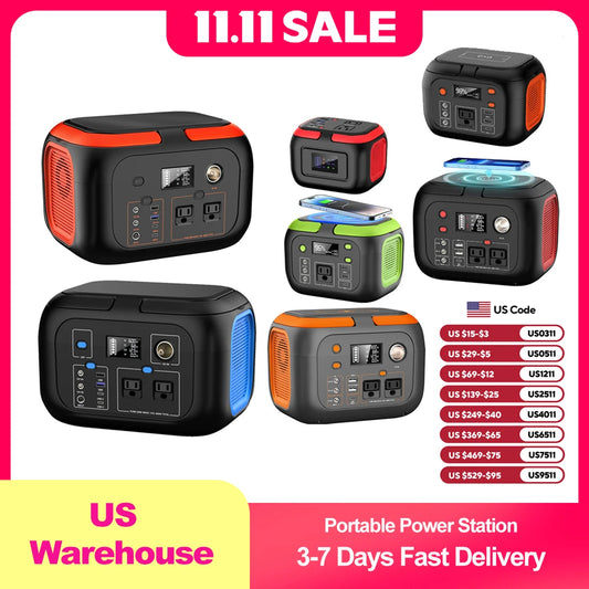 SinKeu Portable Power Station Solar Generator With AC Outlets