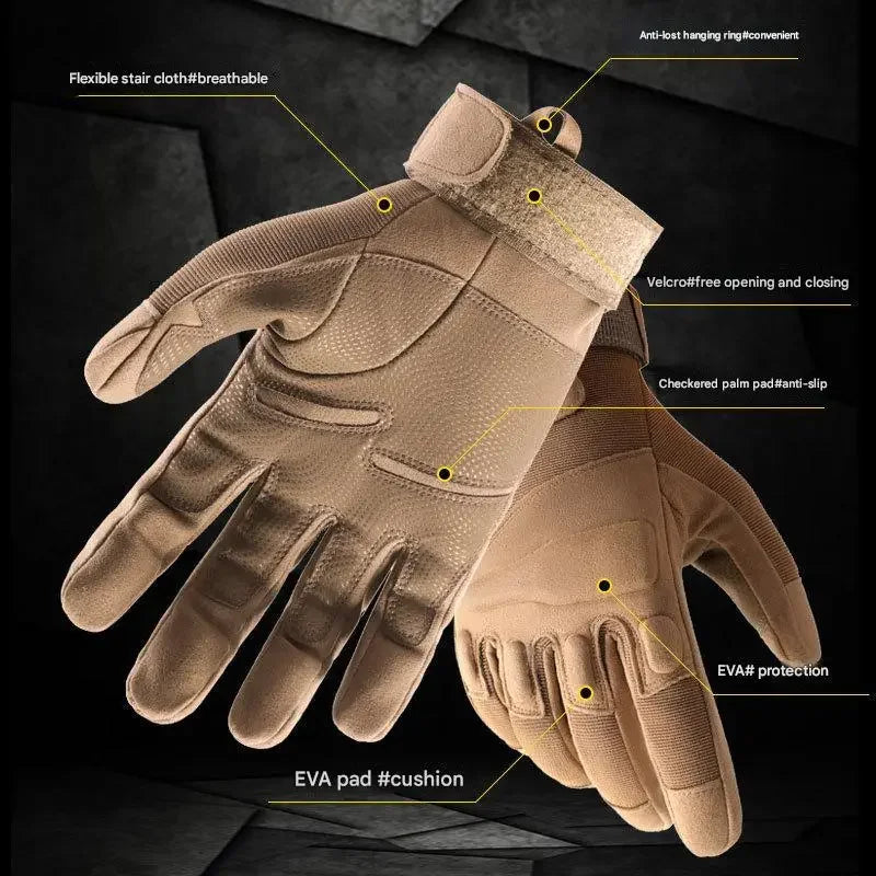 Hign-concerned Mens Winter Weatherproof Tactical Gloves Capacitive Touch Screen Protection