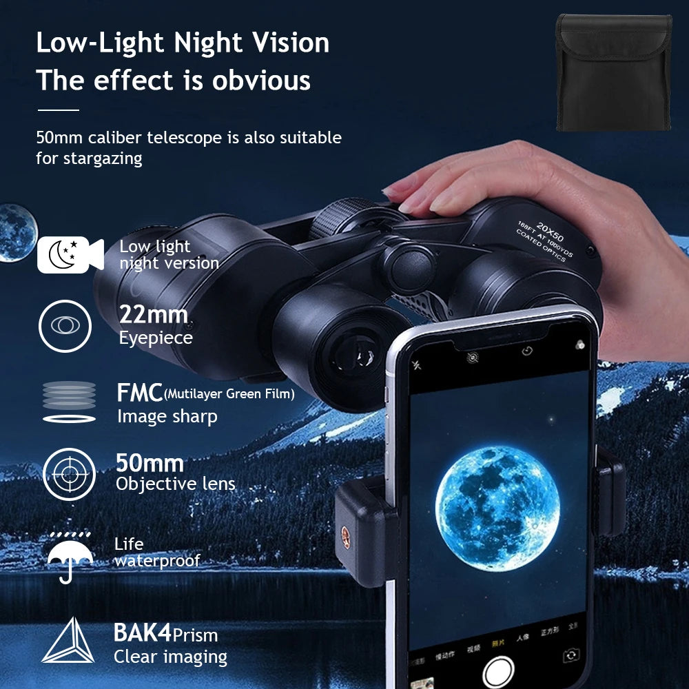 Binoculars Professional HD Night Vision Long Range Waterproof