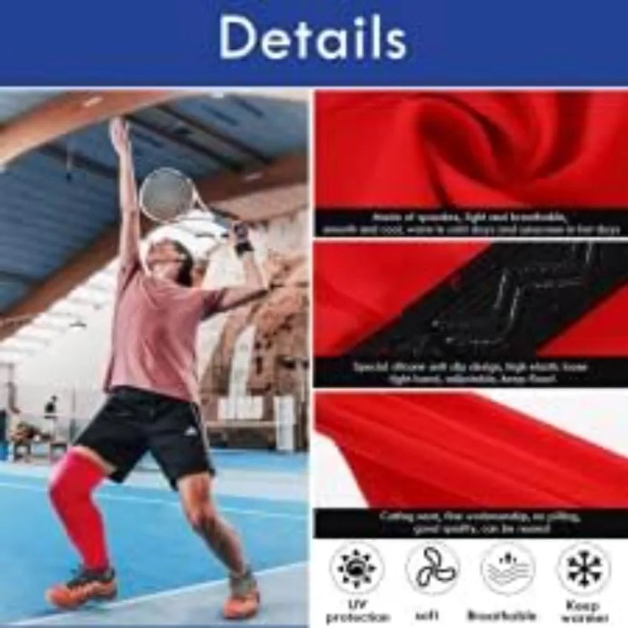 Hign-concerned Long Knee Sleeve For Running And Sports UV Protection