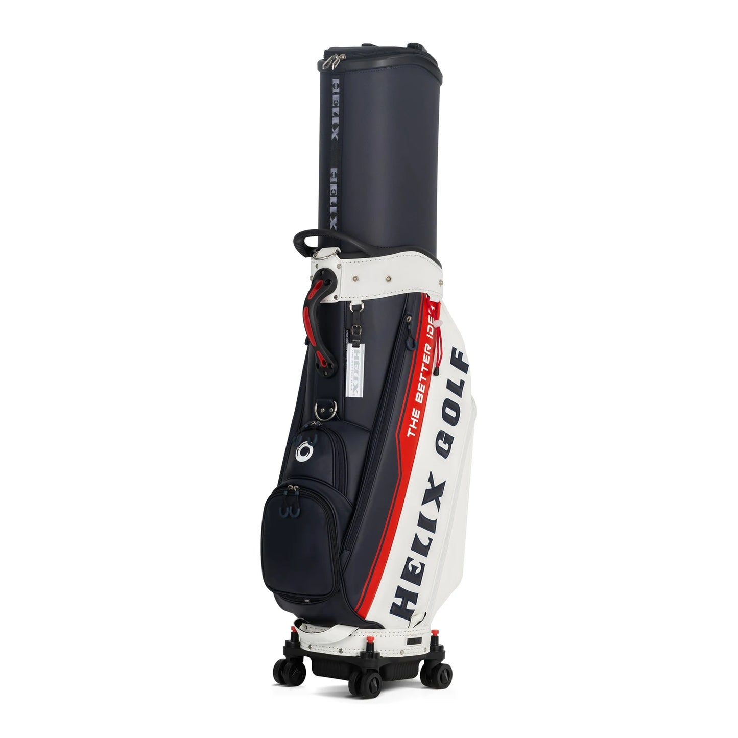 Helix Golf Bag With Wheels And Retractable Cover For Travel
