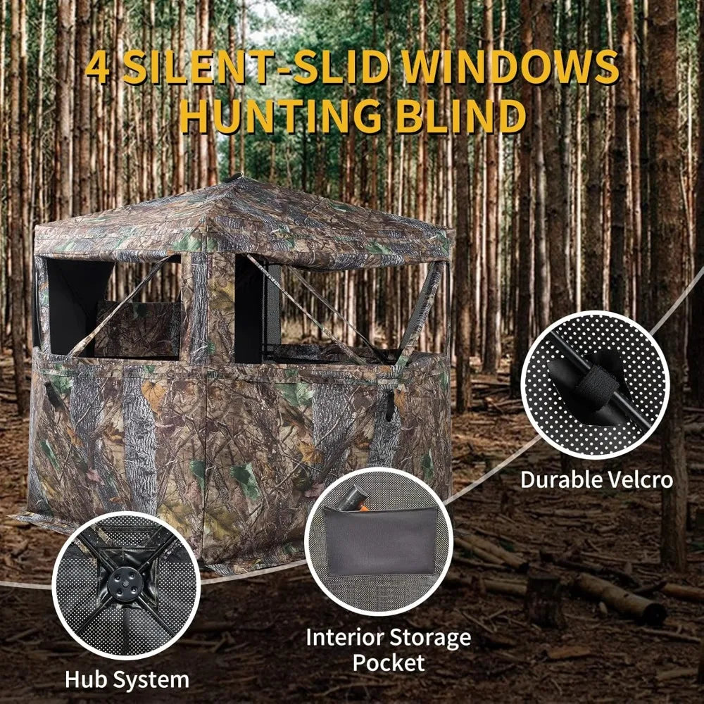 Hunting Blind 270 To 360 See Through Ground Blind Carry Bag