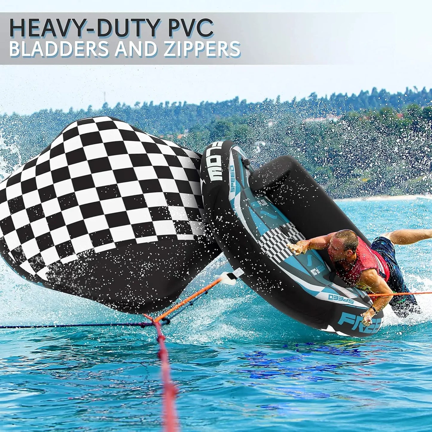 Heavy Duty Inflatable Towable Booster Tube For Boating