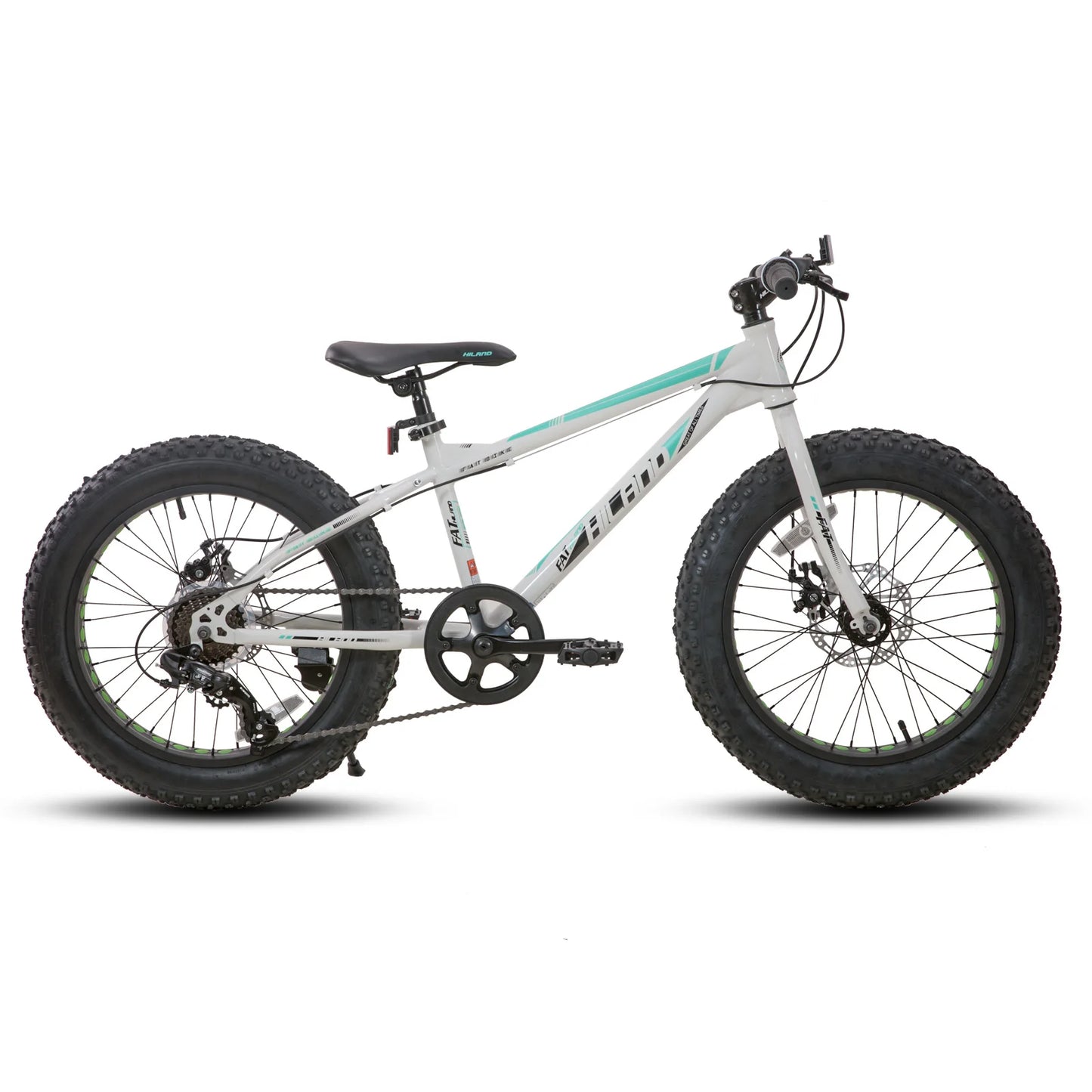 Hiland Kids Fat Tire Mountain Bike 7 Speed Disc Brakes