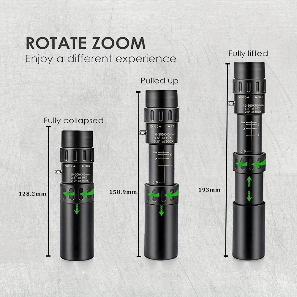 Eyepiece Manual Focus Rubber Monocular for Outdoor Activities