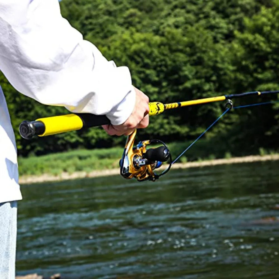 Hign-concerned Durable Spinning Reel And 2-Piece Fishing Rod Combo