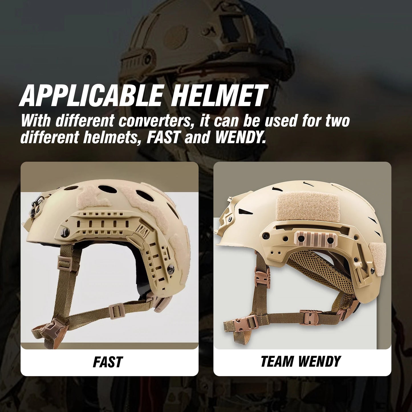 Arm Next Helmet Mounted Earmuffs EngineeredFor Shooting Electronic Hearing ProtectionPlus