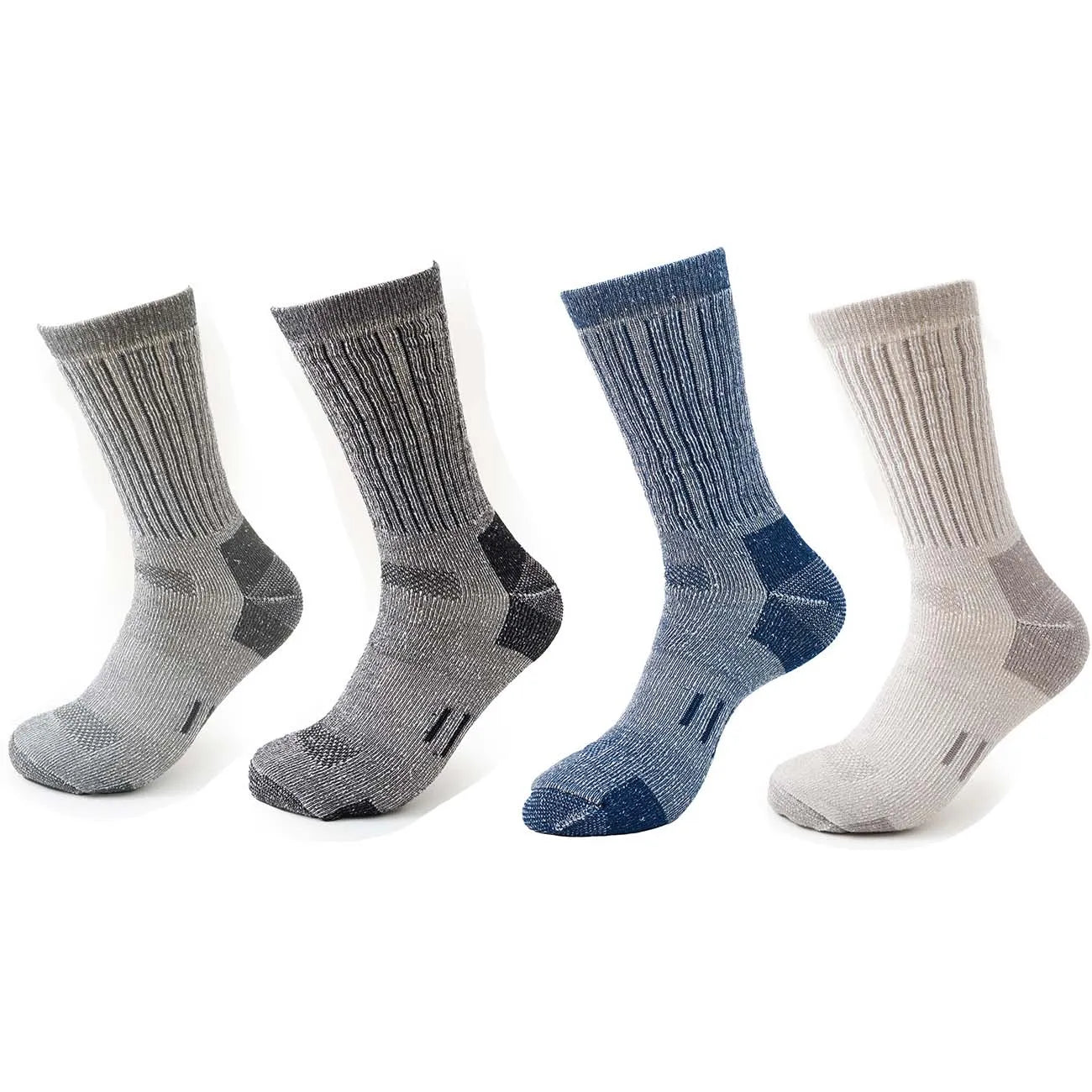 Men Merino Wool Hiking Socks Crew Thermal Boot Socks