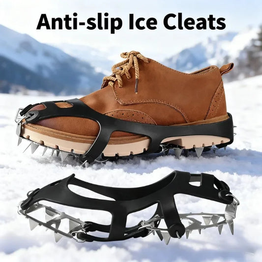 Ice Gripper Spikes for Shoes Winter Anti Slip Hiking Climbing