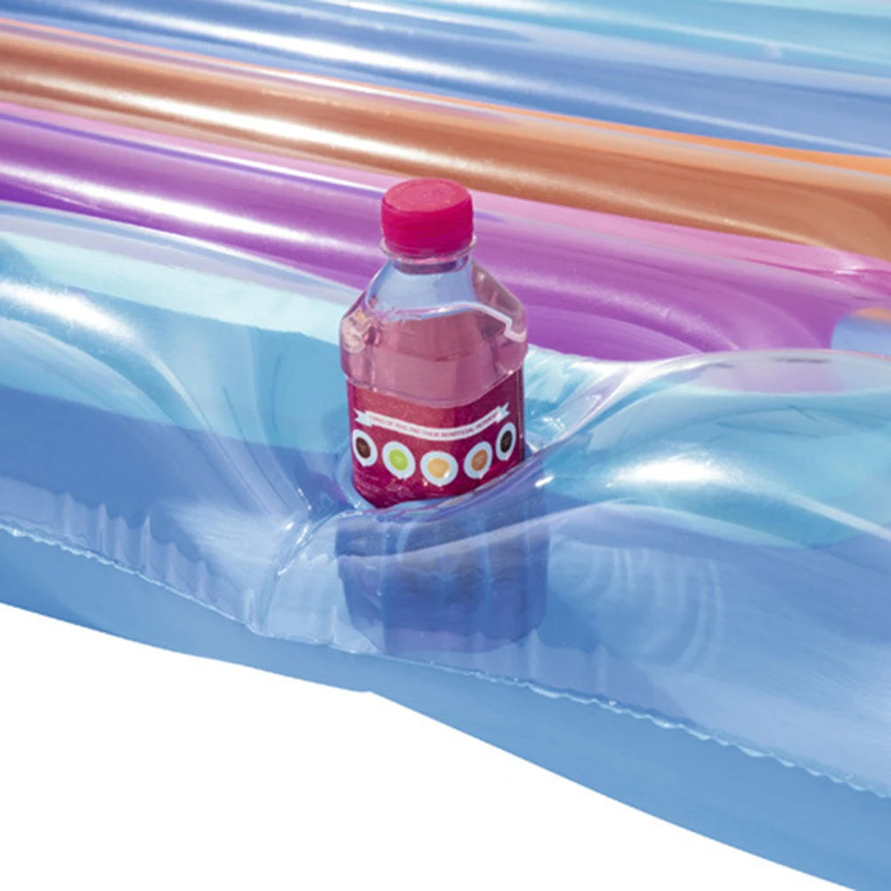 JOCESTYLE Inflatable Water Lounger Chair Floating Pool Seat With BackrestIntegrated