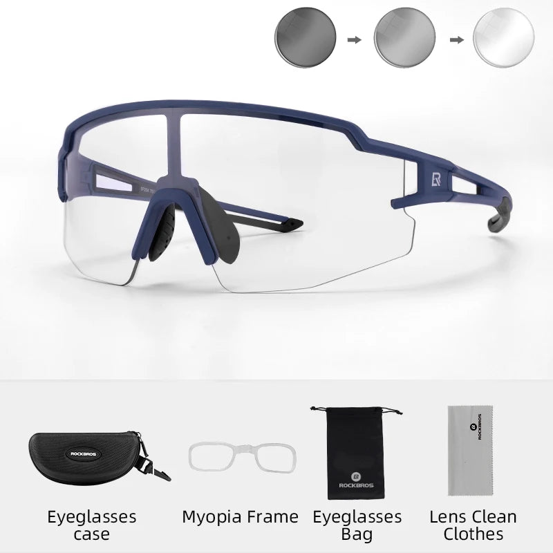Rockbros Cycling Glasses Photochromic UV400 Sunglasses MTB