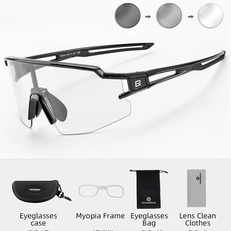 Rockbros Cycling Glasses Photochromic UV400 Sunglasses MTB